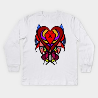 Fangire Heart Kids Long Sleeve T-Shirt